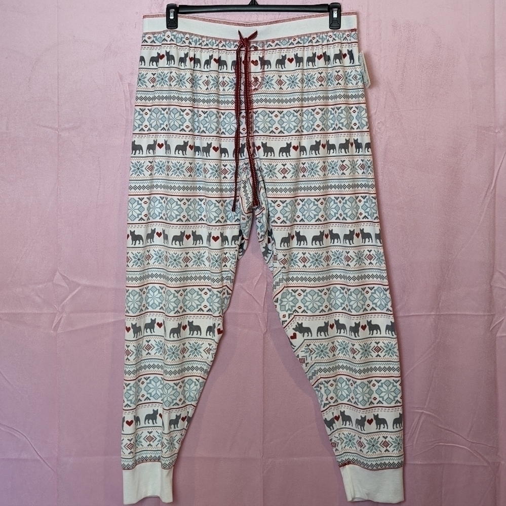 PJ Salvage White Dogs Soft Pajama Pants size 3X